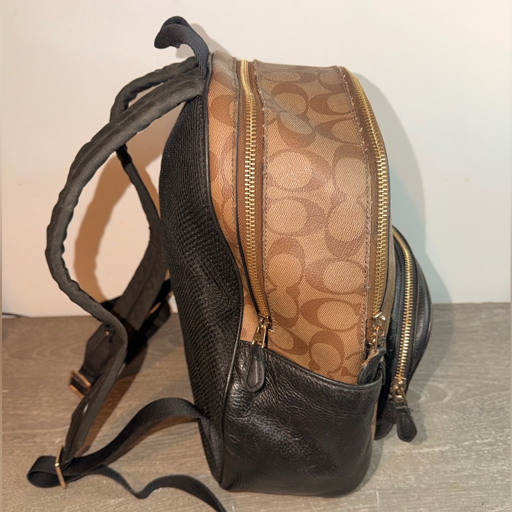 Coach Brown and Black Backpack - Picture 5 of 11